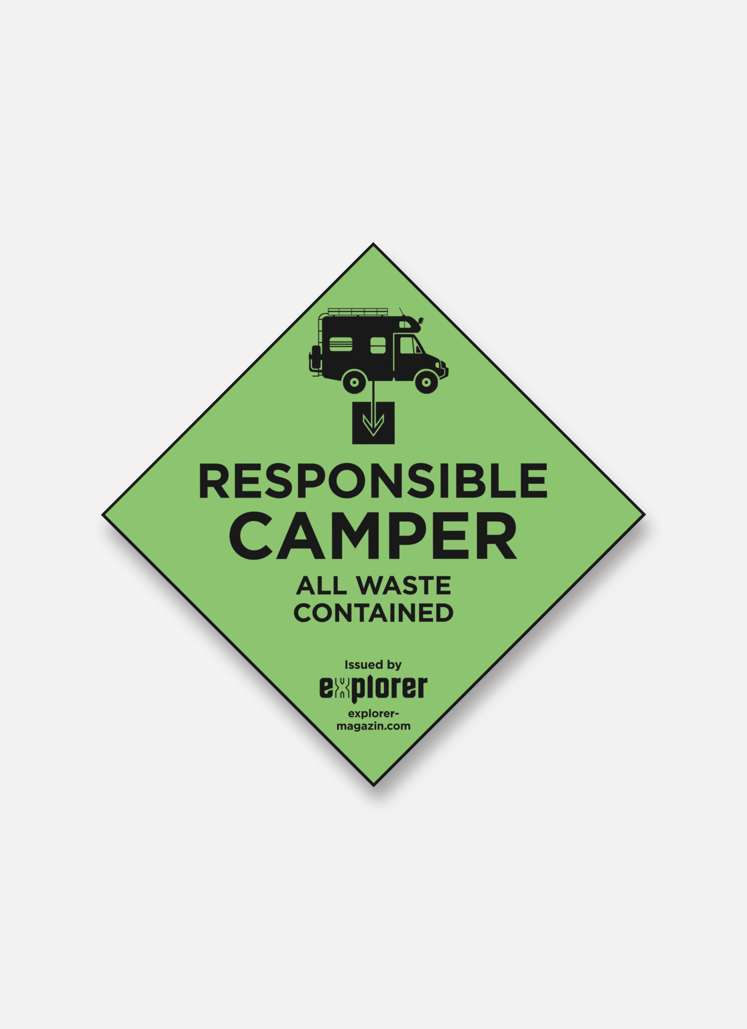 Aufkleber "Responsible Camper"